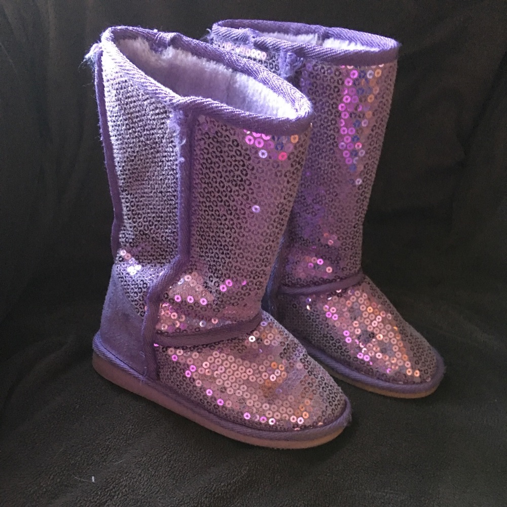 Sequin fizzy boots size 13
